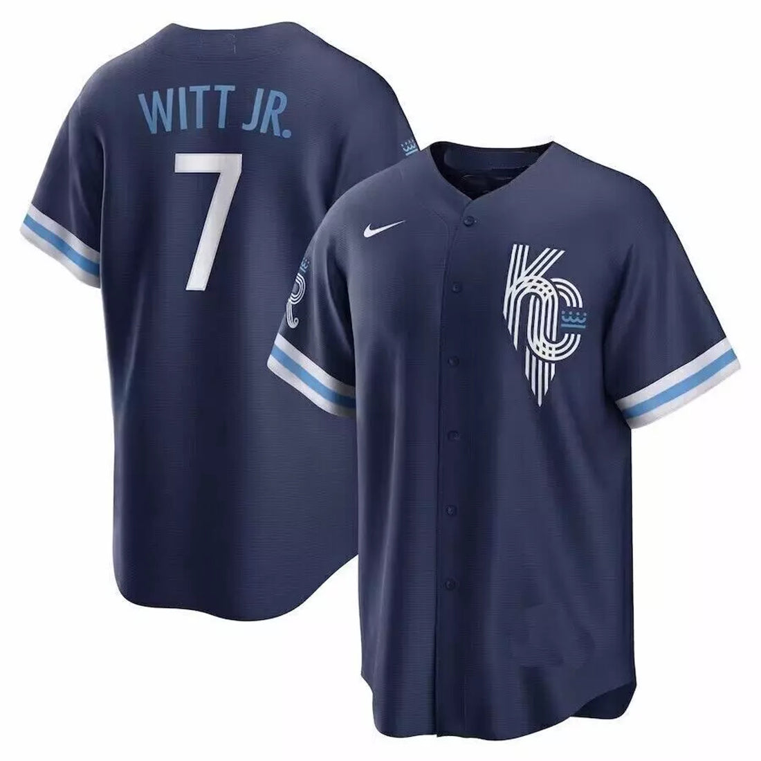 Men's 2024 Bobby Witt Jr. Royals Flex Base Printed Baseball Jersey - Us Sizes