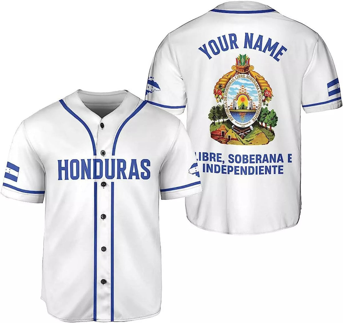 Custom Personalized Honduras Baseball Jersey Shirt, Honduras Jersey for Men and Women