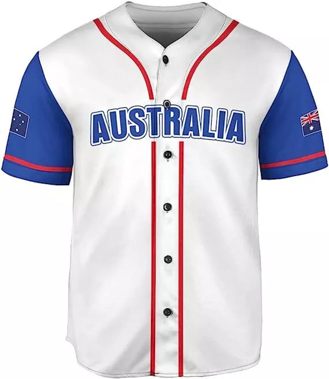 Australia Baseball Jersey Shirt Australia Flag Australian Kangaroo