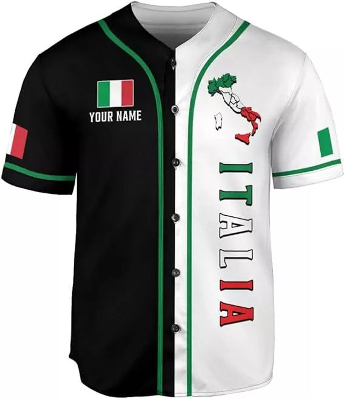 Custom Italia Baseball Jersey for Men