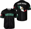 Custom Personalized Mexico Mexican Baseball Shirt Custom Team Name Mexican Aztec Baseball Jersey