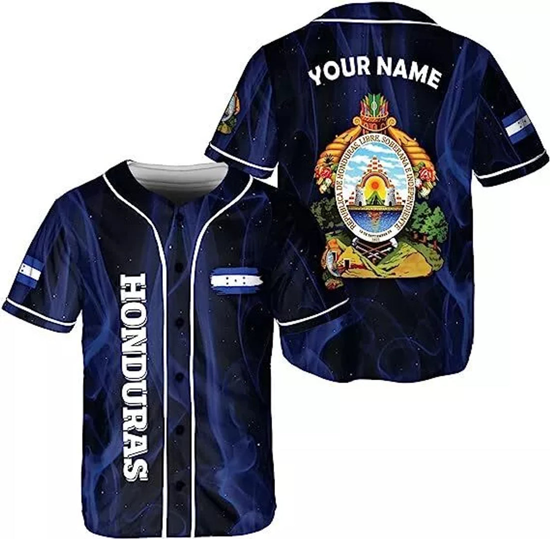 Custom Personalized Honduras Baseball Jersey Shirt, Honduras Camisas Hombres, Honduras