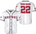 Custom Personalized Norway Baseball Jersey Shirt, Norwegian Pride Flag Roots Norwegian J