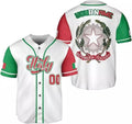 Custom Italia Baseball Jersey for Men, Italian Jersey Shirt Italia Pride Flag