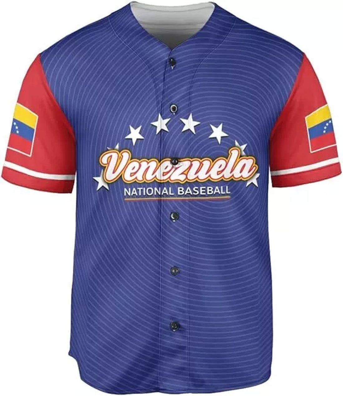 Venezuelan Flag Baseball Jersey for Men - Venezuela Team Shirt