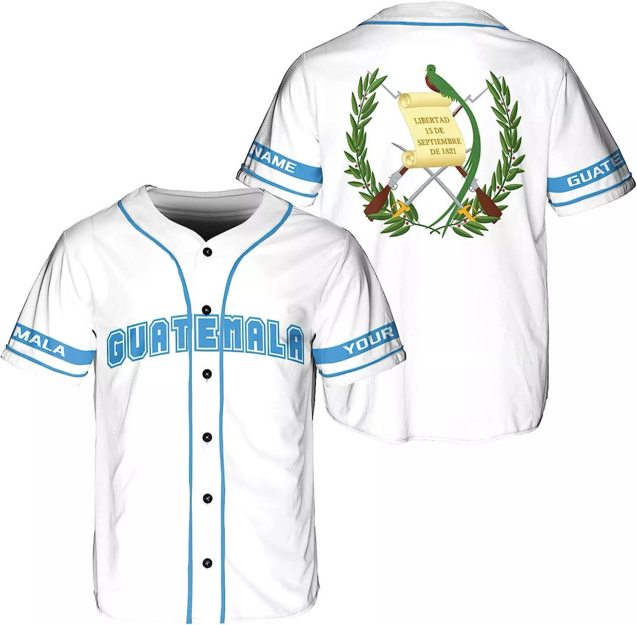 Custom Personalized Guatemala Baseball Jersey Guatemalan Jersey for Men Women Guatemala