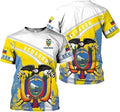 Custom Ecuador Shirt 3D, Ecuador Ecuadorian Flag Pride Gift T-Shirt, Ecuador Shirt