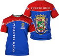 Custom Personalized Name Puerto Rico T-Shirt 3D, Customized Puerto Rico Shirt for Men