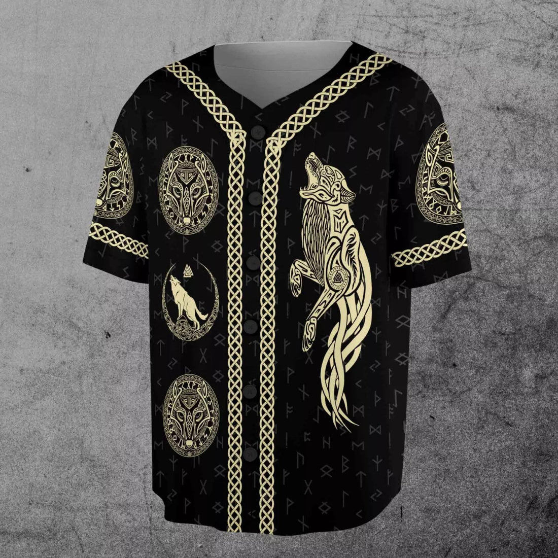 Wolf Sons of Odin Valhalla Await 3D Baseball Jersey Size S-5XL