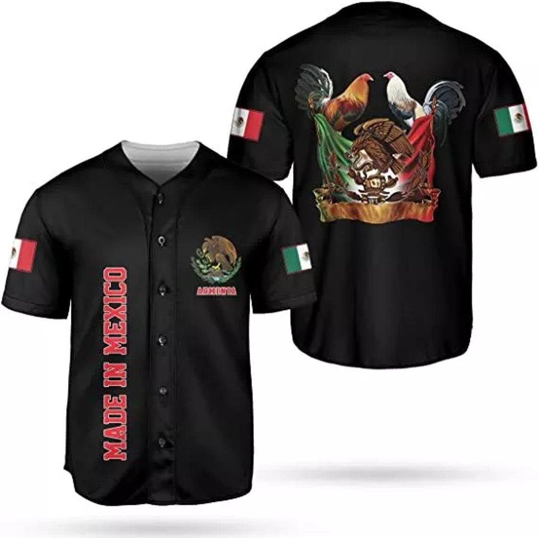 Mexico Mexican Baseball Shirt, Customize Team Name Mexican Aztec Baseball Jersey