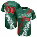 Custom Mexican Sport Team Kelly Green Red-White 3D Mexico Baseball Jersey - Unique Look