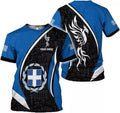 Custom Greece Shirts for Men Greece Flag Shirt Greek Lovers T-Shirt Greece Greek