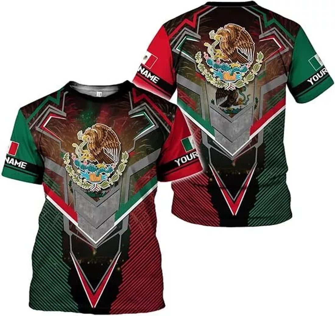 Custom Mexican Shirts for Men 3D Custom Mexico Shirts for Men Mexico Shirts for Women