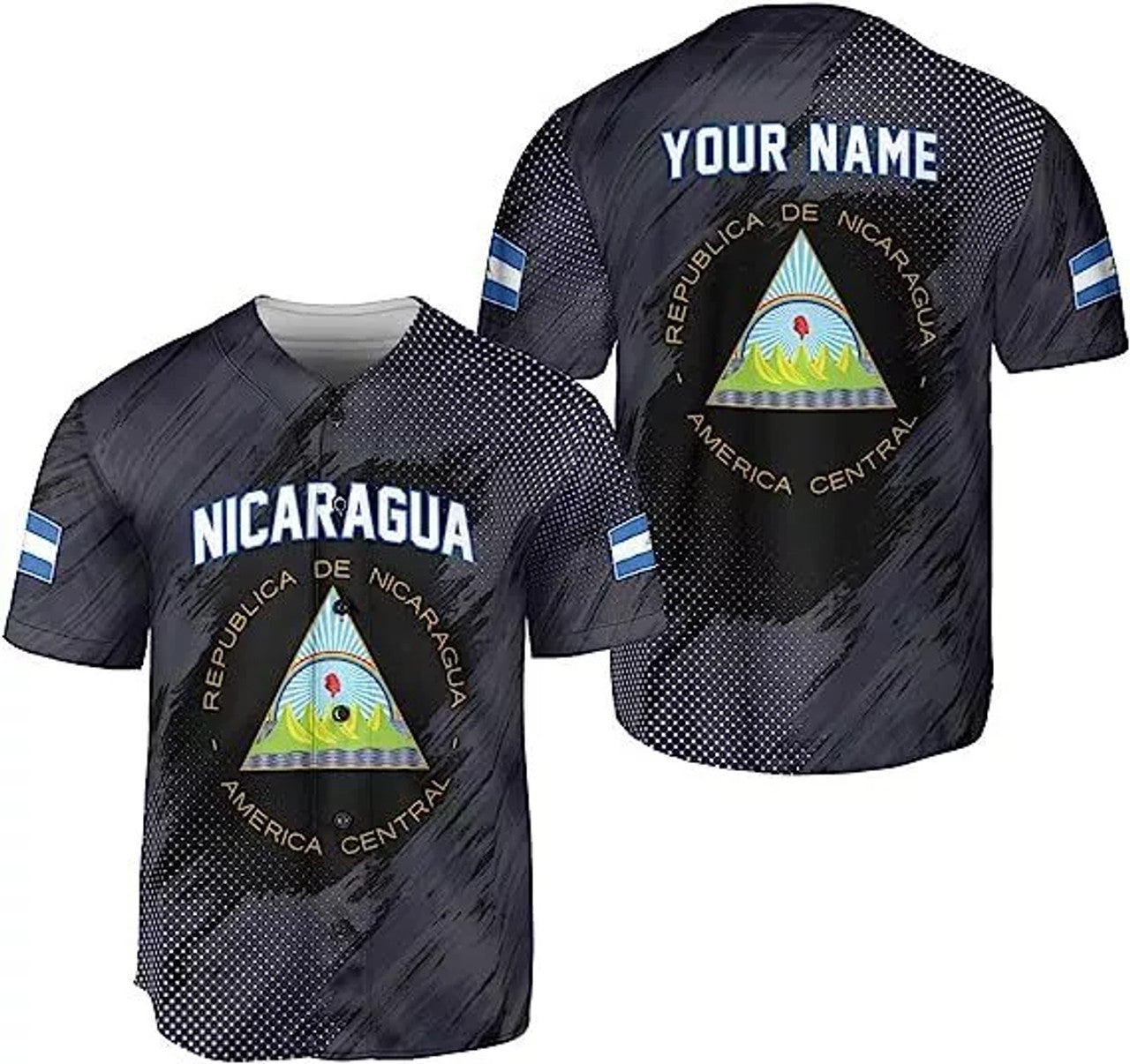 Custom Personalized Nicaragua Baseball Jersey Shirt, Custom Nicaraguan Baseball Jersey f