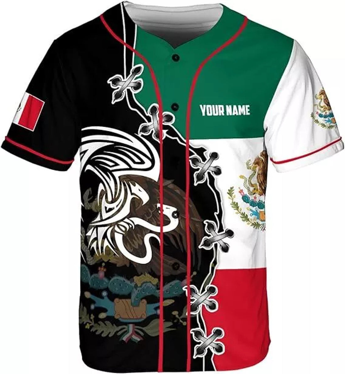 Custom Mexico Baseball Jersey Soccer Shirt Men Women