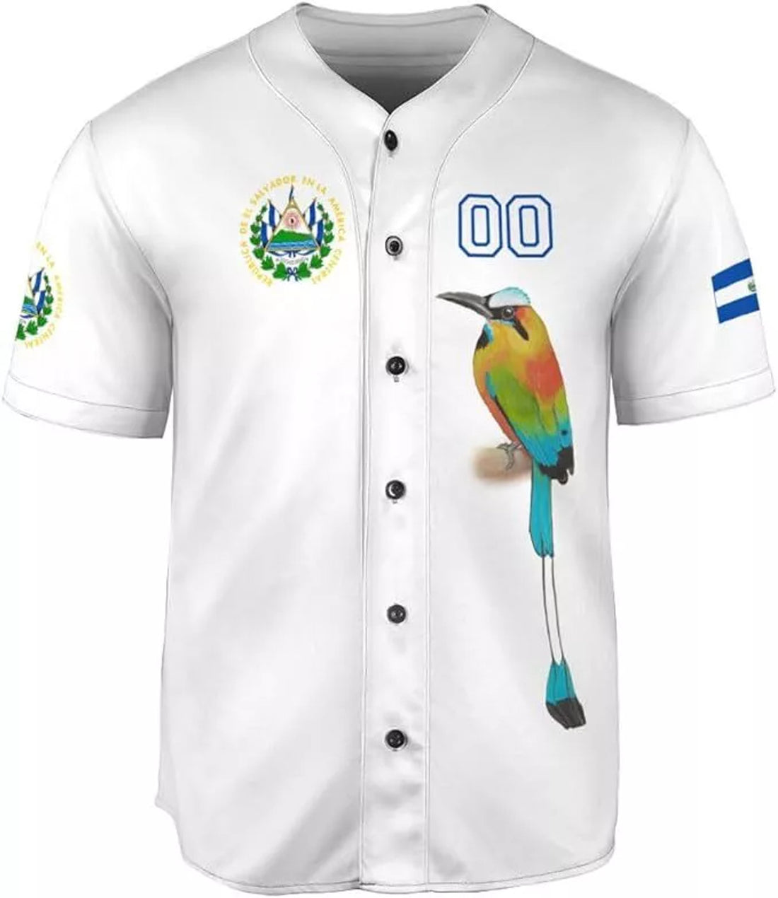Custom El Salvador Baseball Jersey El Salvador Flag Shirt Salvadorans Pride