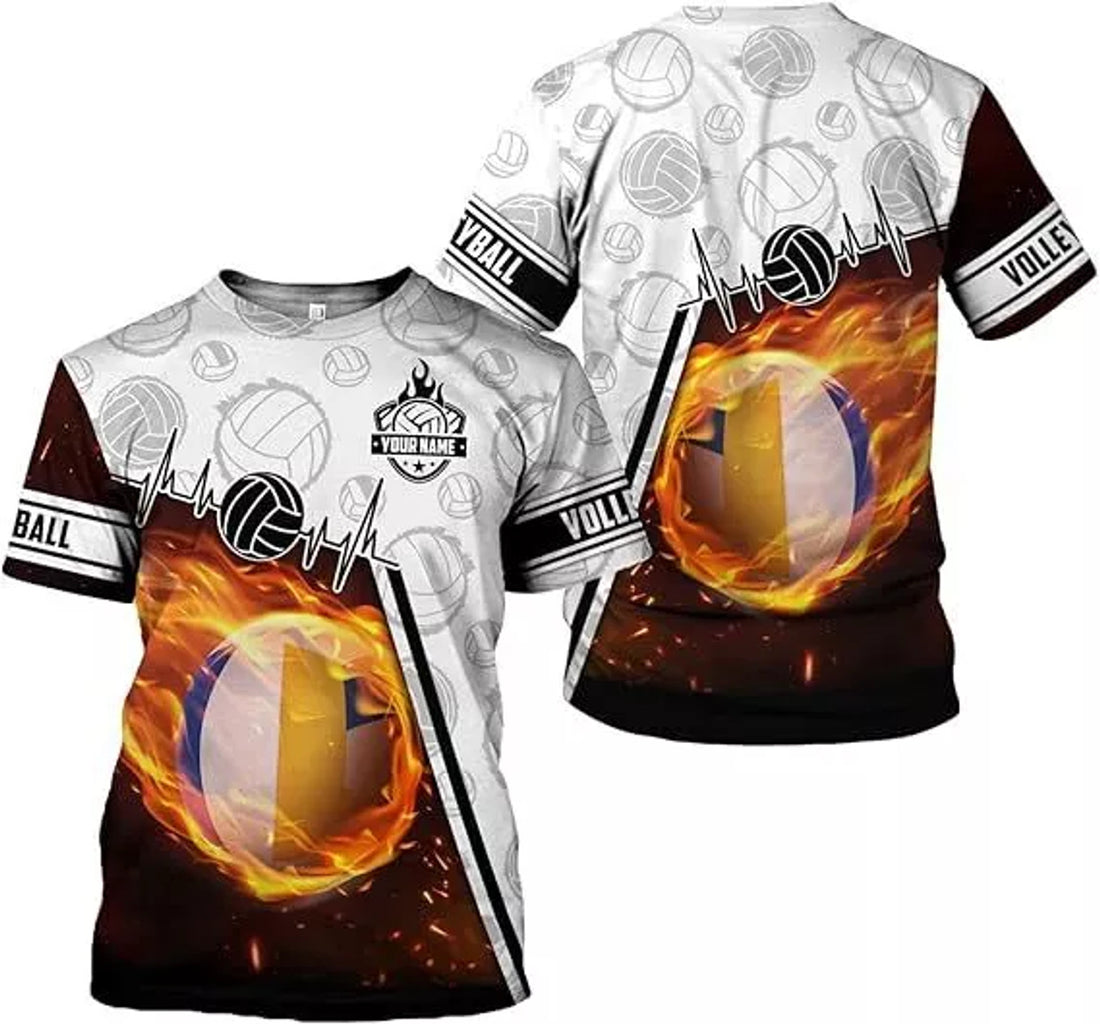 Custom Volleyball Shirt Volleyball Shirts for Men Volleyball Players T-Shirt Funn