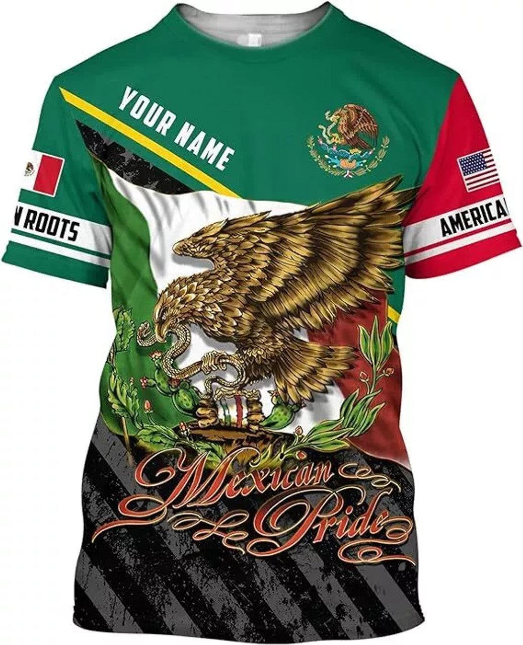 Custom Mexico Shirts Mexican Shirts for Men Custom Mexico T-Shirt for Men Mexico Eagle