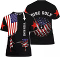 Custom 3D All Over Printing S-5XL Disc Golf Shirts for Men