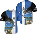 Custom Personalized Honduras Flag Baseball Jersey Shirt Honduras Jersey, Camisa Hondur