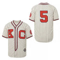 Retro 1945 Robinson Kansas KC Baseball Home Jersey Beige Top Stitched 
