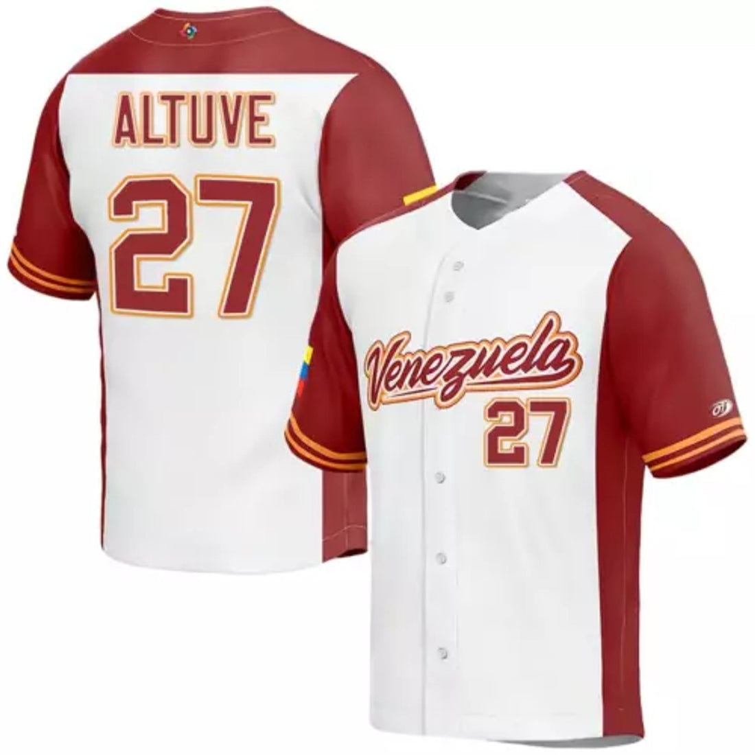 2023 World Baseball Venezuela Altuve #27 Baseball Jersey PRINTED