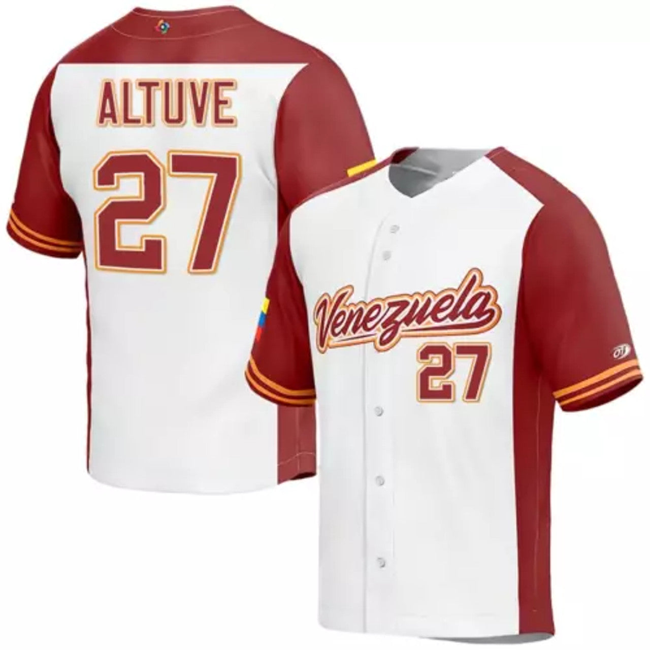 2023 World Baseball Venezuela Altuve #27 Baseball Jersey PRINTED