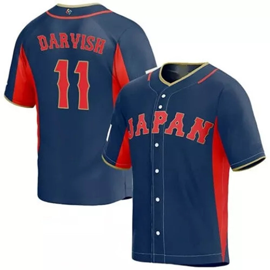 2023 Mens Jersey Yu Darvish 11 Japan Baseball Stitched Jersey Navy
