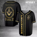 Freemason Custom Lodge Name And Number 3D Baseball Jersey Shirt