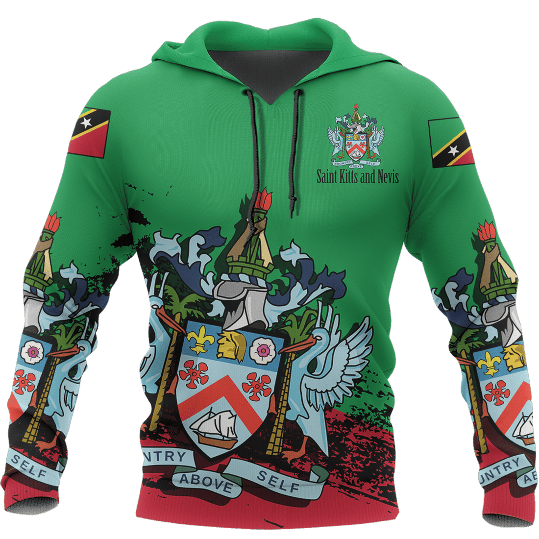 FUNSTUFFPRINT Saint Kitts And Nevis Special 3D Hoodie and Zip Hoodie
