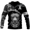 FUNSTUFFPRINT Save A Pit Bull Euthanize A Dog Fighter 3D Hoodie and Zip Hoodie