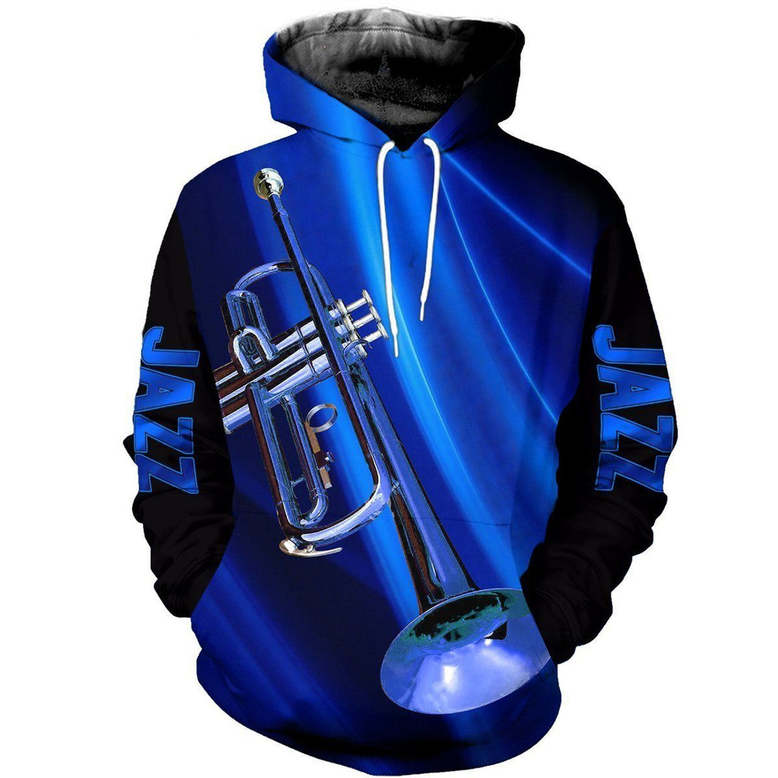 FUNSTUFFPRINT Saxophon 3D Hoodie and Zip Hoodie