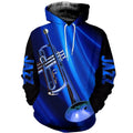 FUNSTUFFPRINT Saxophon 3D Hoodie and Zip Hoodie