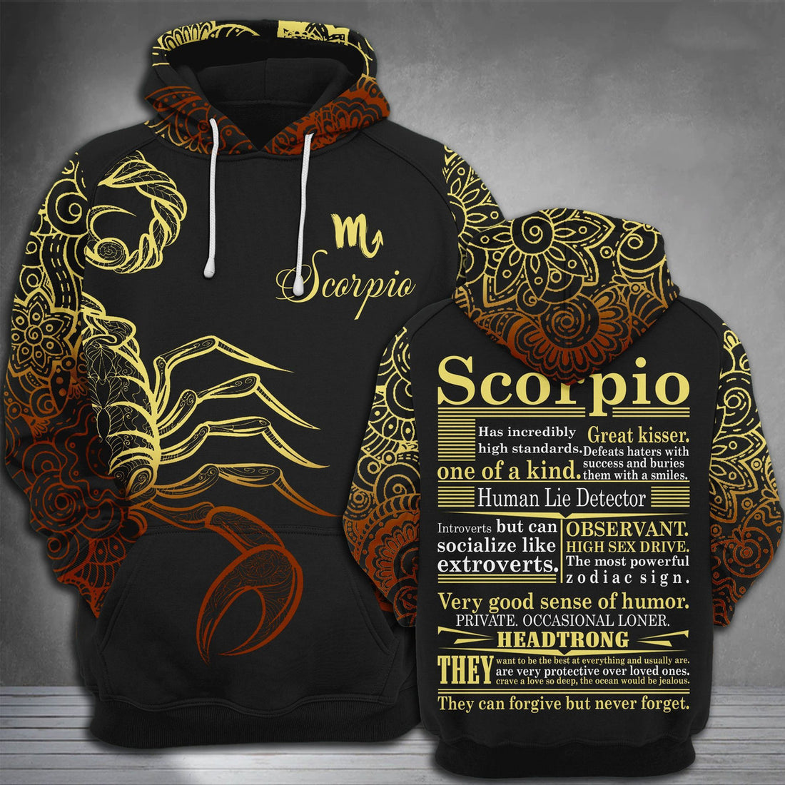 FUNSTUFFPRINT Scorpio 3D Hoodie and Zip Hoodie