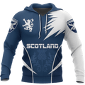 FUNSTUFFPRINT Scotland Cottish Rampant Lion 3D Hoodie and Zip Hoodie