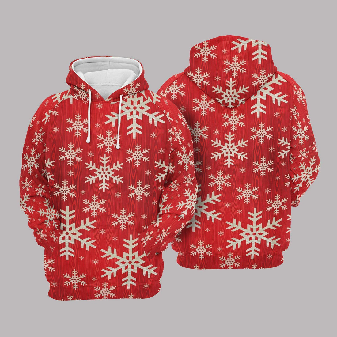 FUNSTUFFPRINT Snowflakes 3D Hoodie and Zip Hoodie