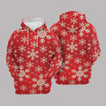FUNSTUFFPRINT Snowflakes 3D Hoodie and Zip Hoodie