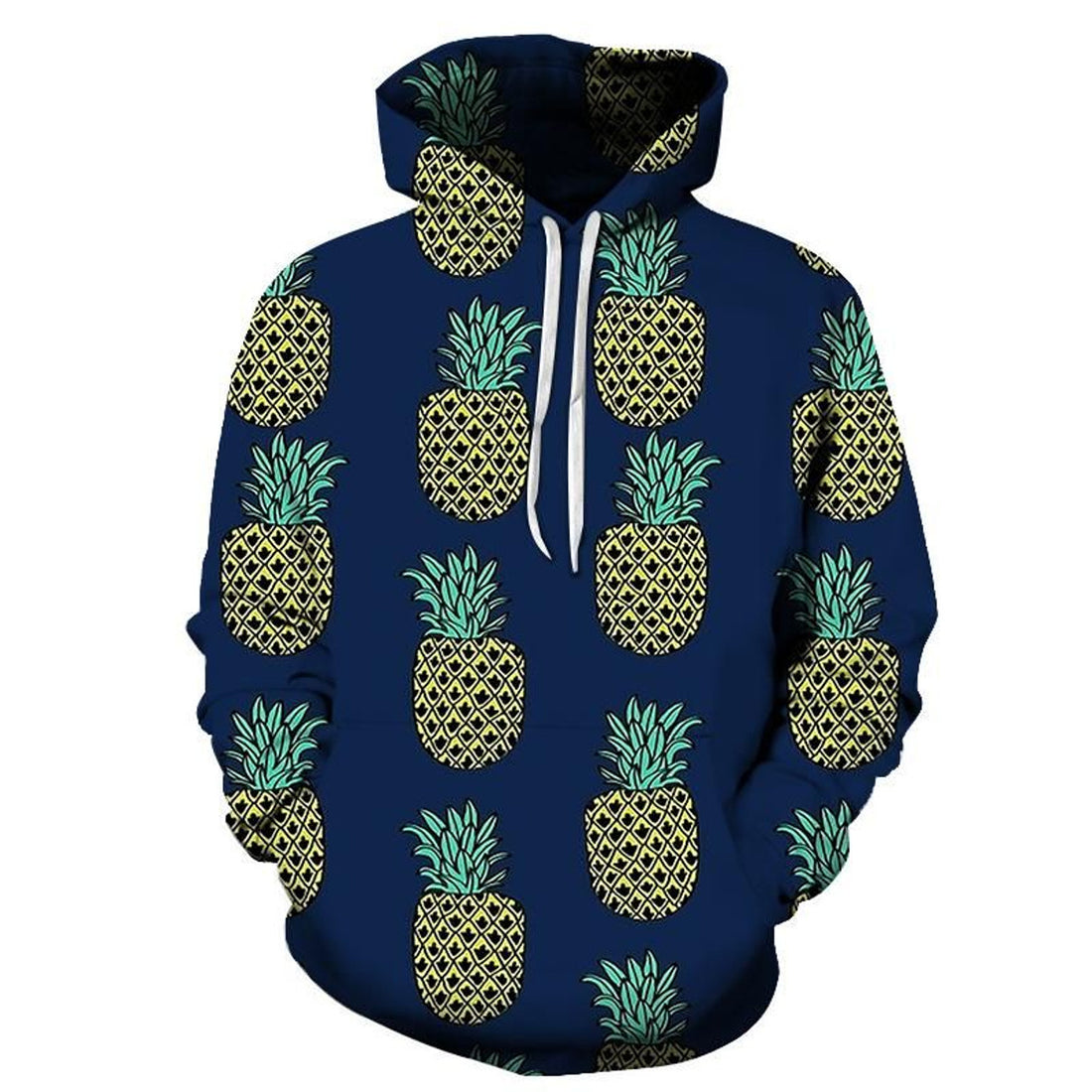 FUNSTUFFPRINT So Many Pineapples 3D Hoodie and Zip Hoodie