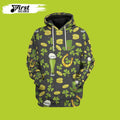 FUNSTUFFPRINT St Patricks Day Leprechaun Beer Pattern 3D Beer Hoodies 3D Hoodie and Zip Hoodie