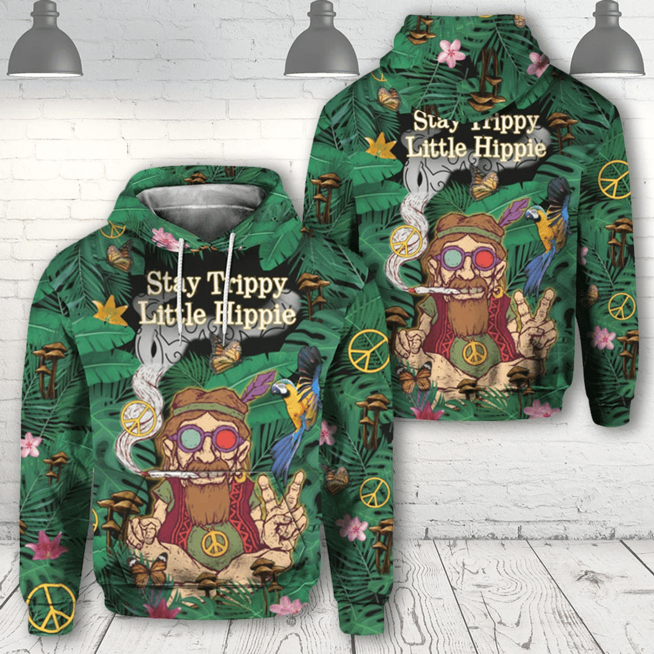 FUNSTUFFPRINT Stay Trippy 3D Hoodie and Zip Hoodie