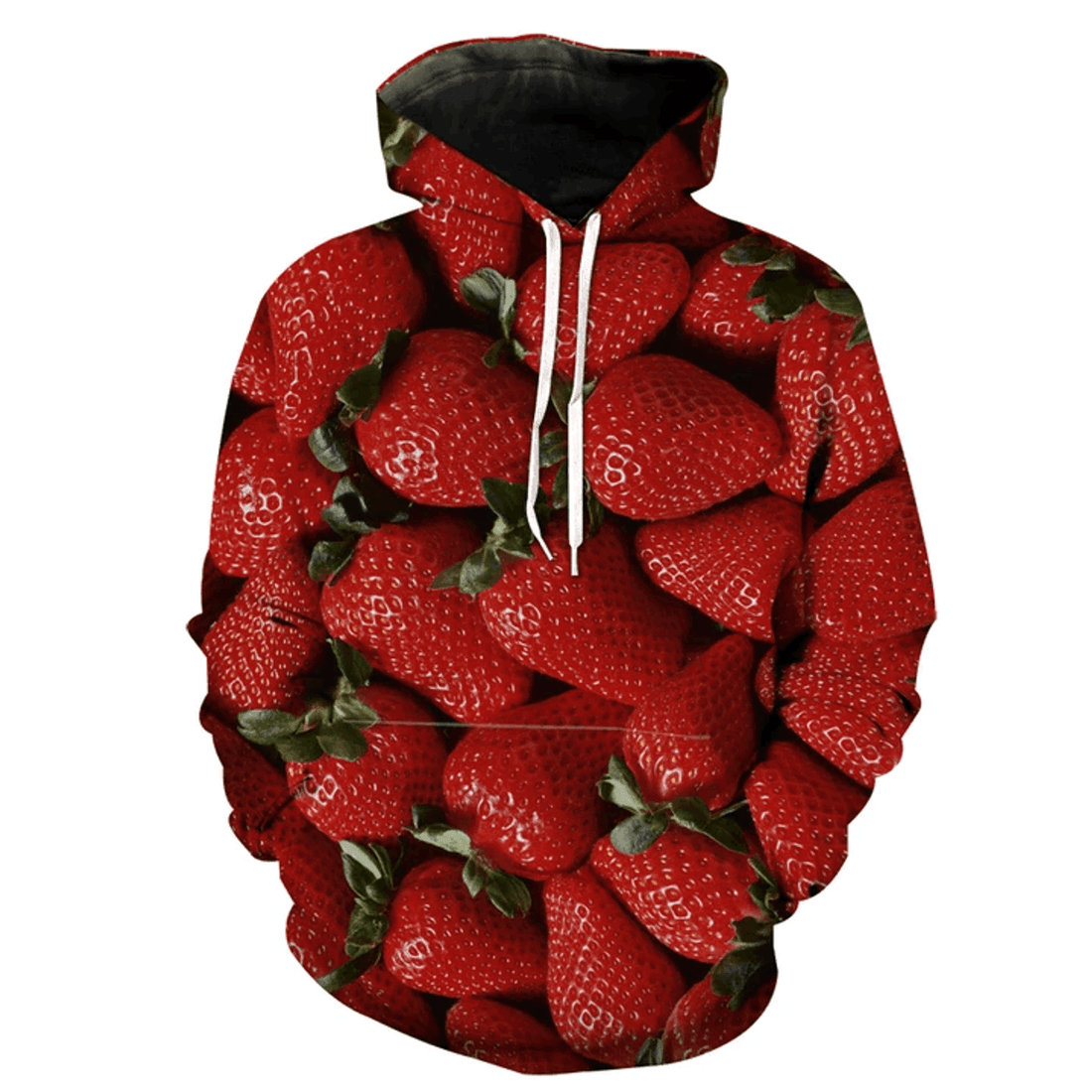 FUNSTUFFPRINT Strawberry 3D Hoodie and Zip Hoodie