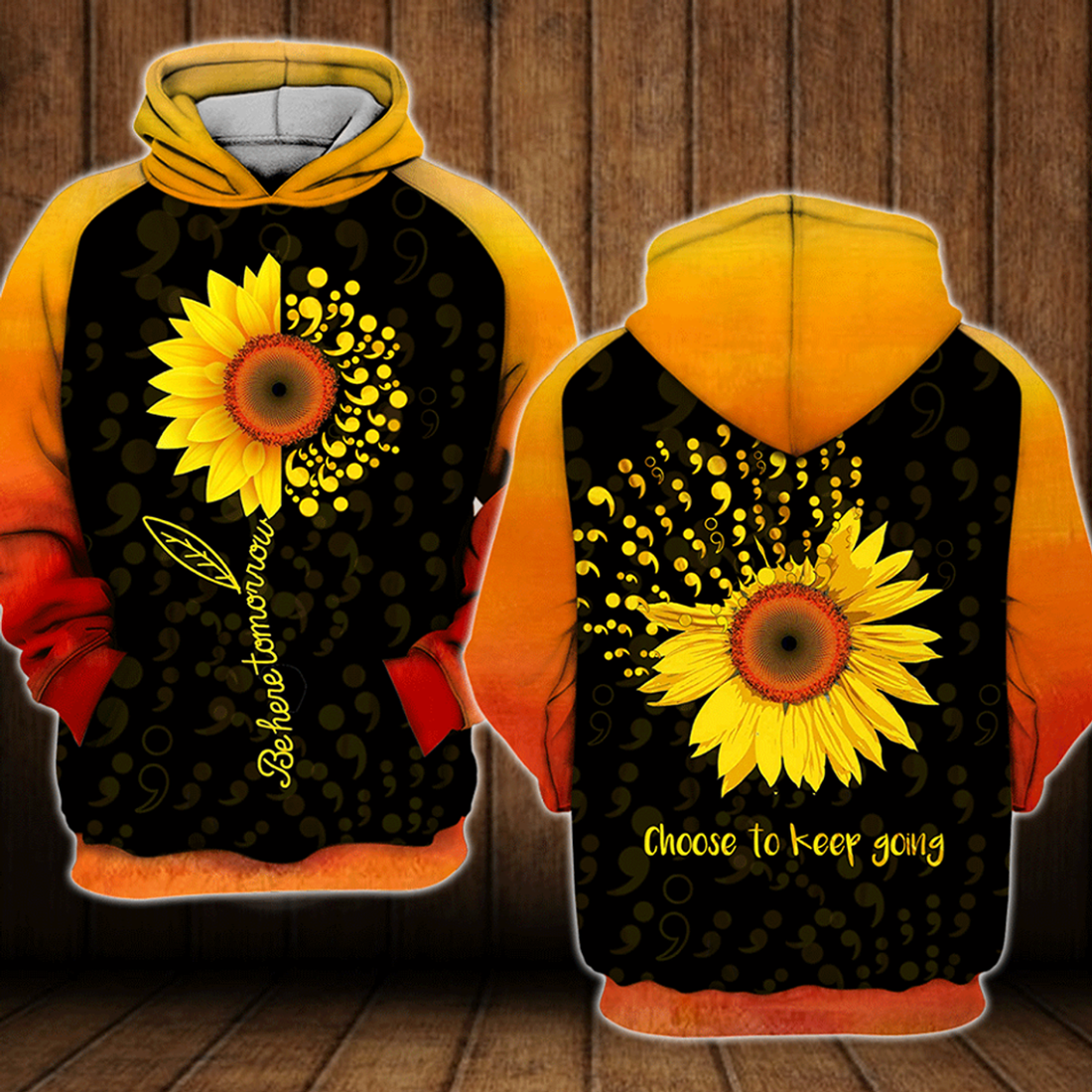 FUNSTUFFPRINT Suicide Prevention Awareness 3D Hoodie and Zip Hoodie