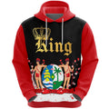 FUNSTUFFPRINT Suriname King Valentine 3D Hoodie and Zip Hoodie