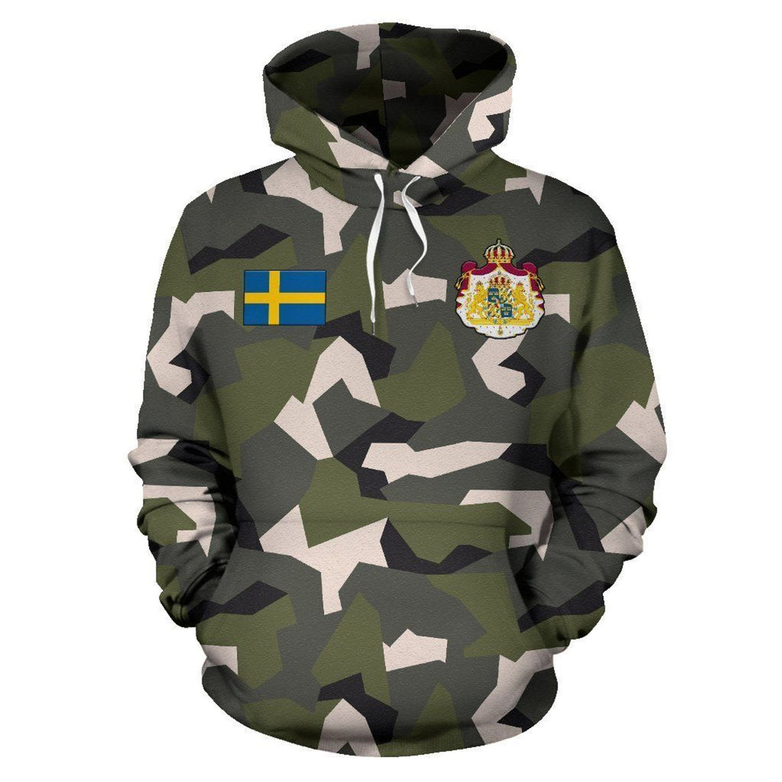 FUNSTUFFPRINT Swedish Camo 3D Hoodie and Zip Hoodie