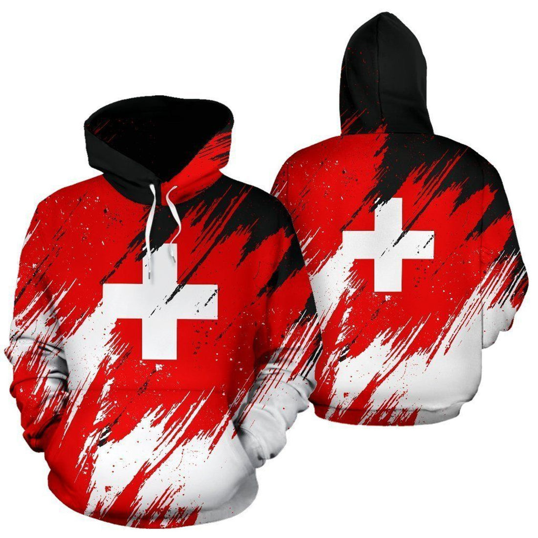 FUNSTUFFPRINT Switzerland 3D Hoodie and Zip Hoodie