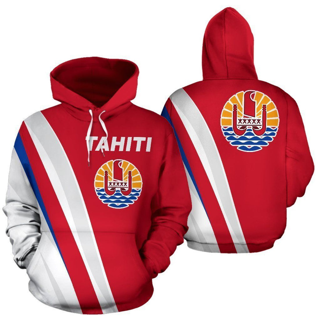 FUNSTUFFPRINT Tahiti 3D Hoodie and Zip Hoodie