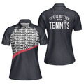 Tennis Life Shirt For Womens Short Sleeve Women Polo Shirt