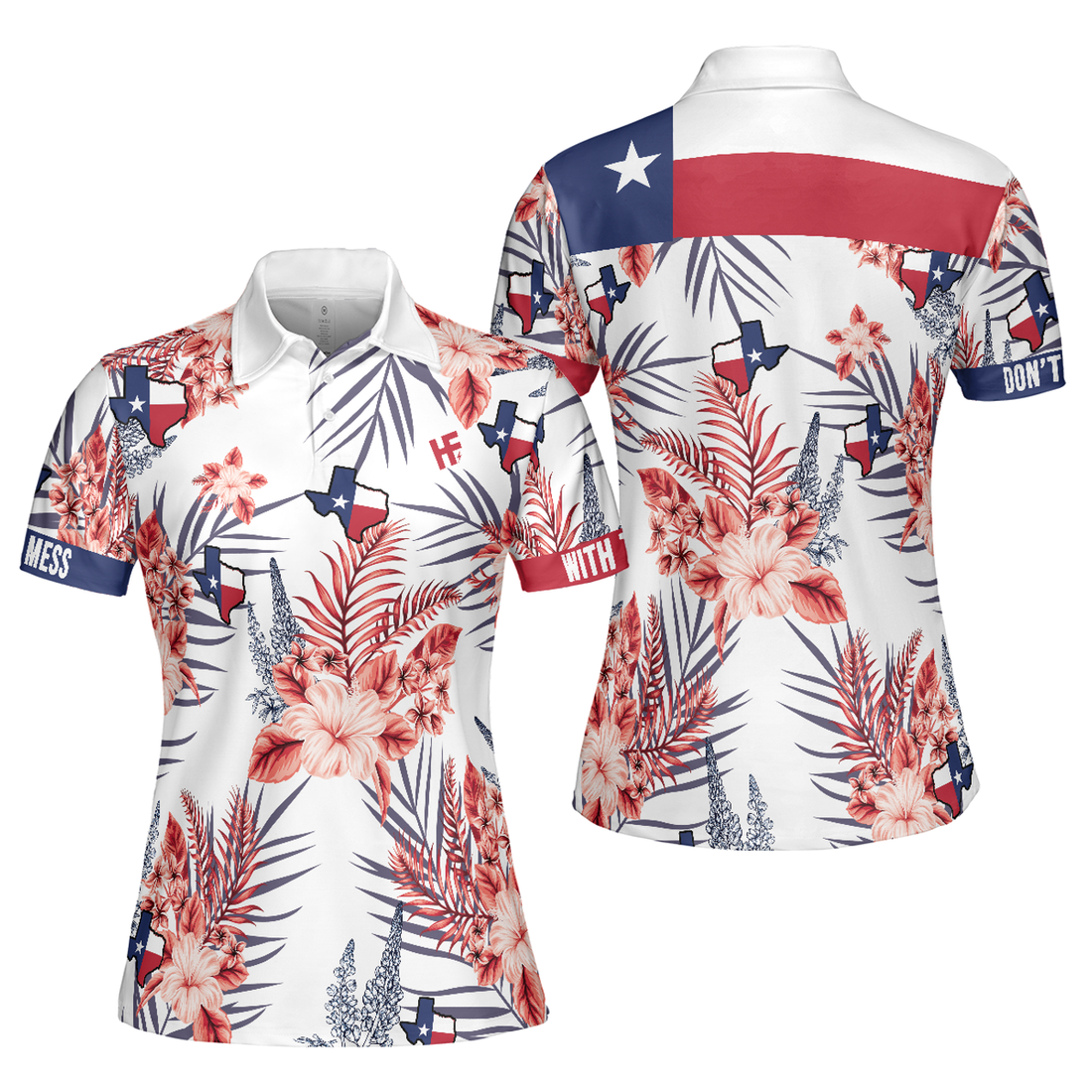 Texas Proud Bluebonnet Polo Shirt For Woman Short Sleeve Women Polo Shirt