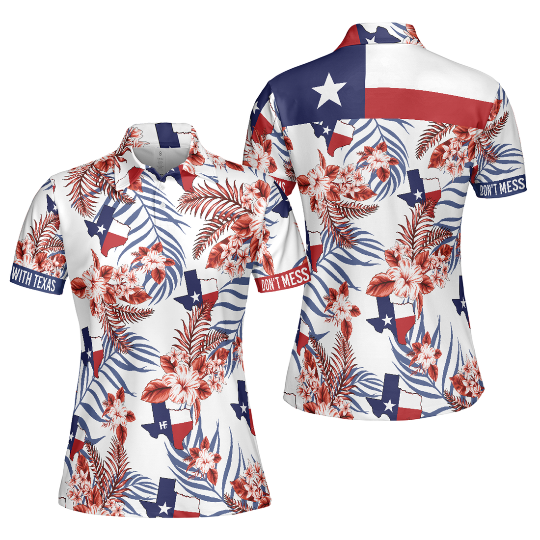 Texas Proud Short Sleeve Women Polo Shirt