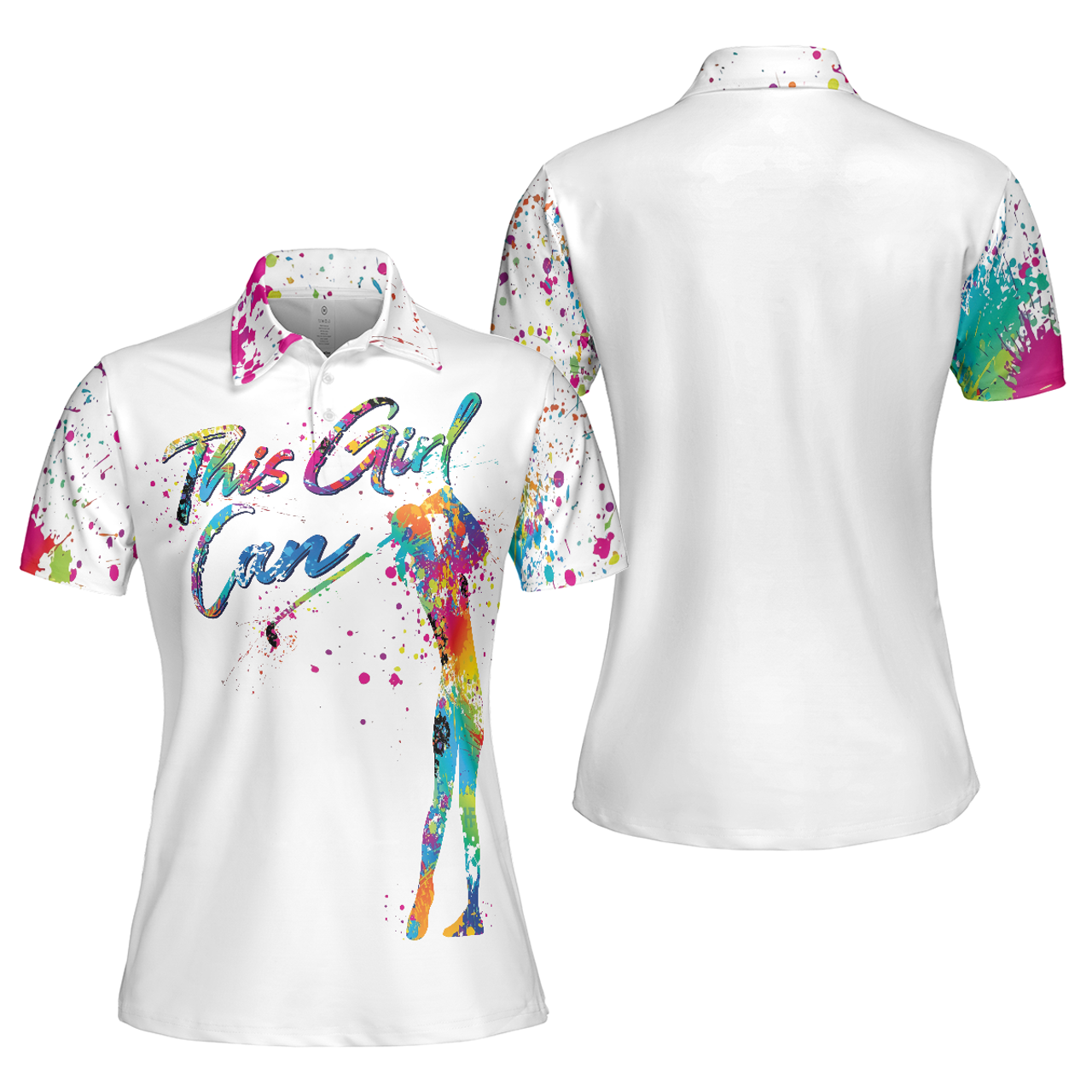 This Girl Can Golf Short Sleeve Women Polo Shirt